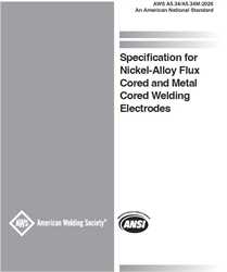 Picture of A5.34/A5.34M:2026 - SPECIFICATION FOR NICKEL-ALLOY FLUX CORED AND METAL CORED WELDING ELECTRODES